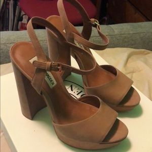 Steve Madden Leather Platform Heels